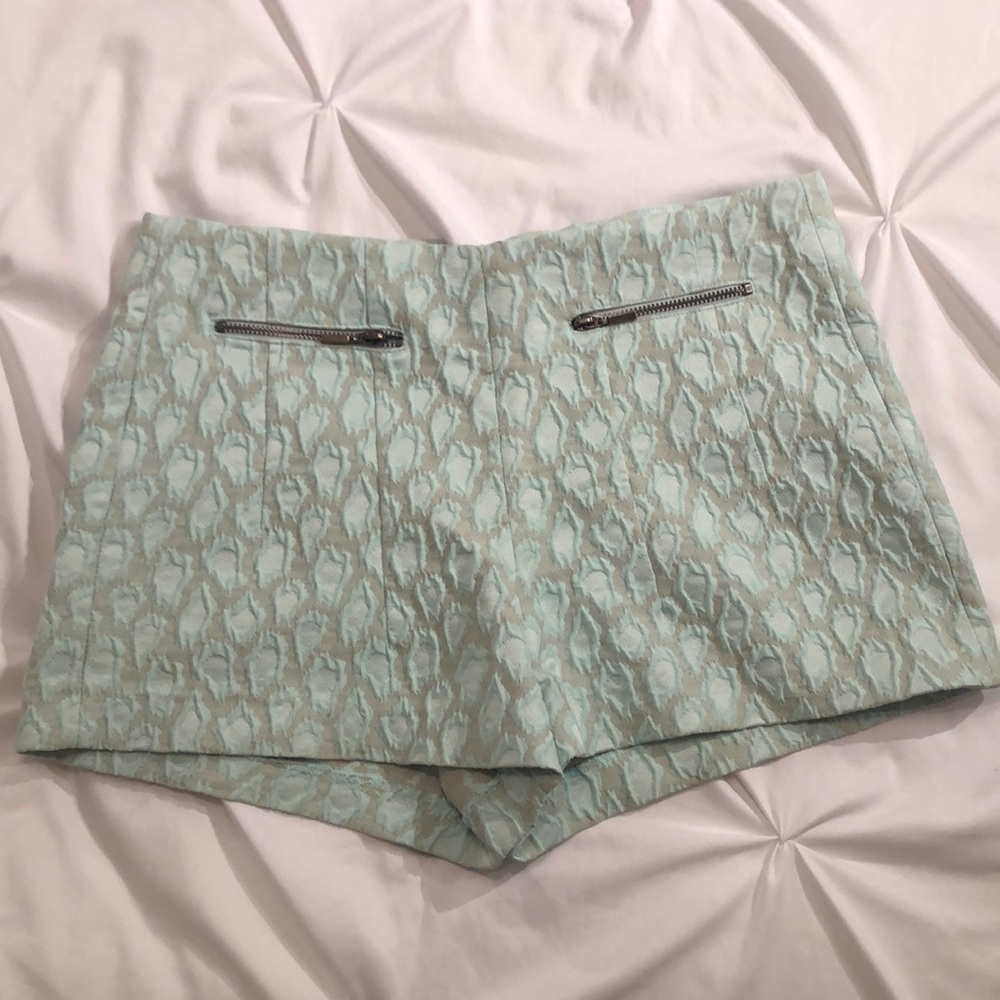 Zara mint design shorts